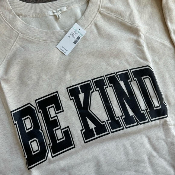 NWT - Maurices Cream Pullover Sweatshirt - BE KIND - Picture 2 of 3